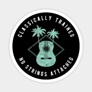 Classically Trained No Strings Attached Dark Theme Magnet